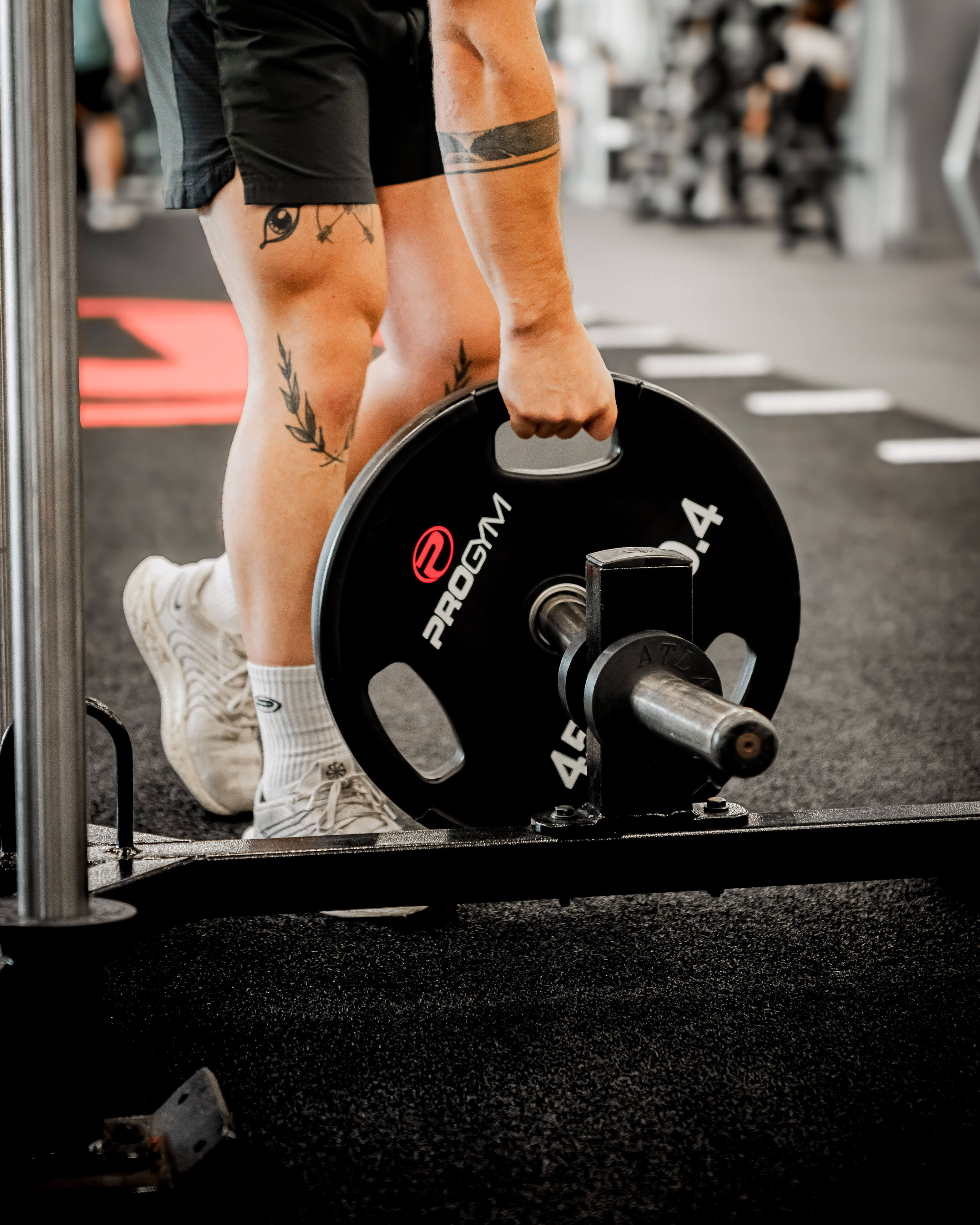 Plate de musculation ProGym de 45 lb utilisée à la salle d’entraînement