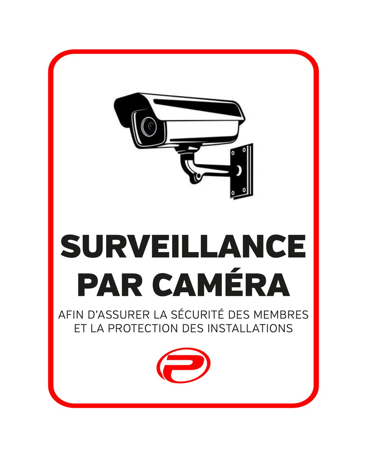 Affiche fenêtre Surveillance par caméra